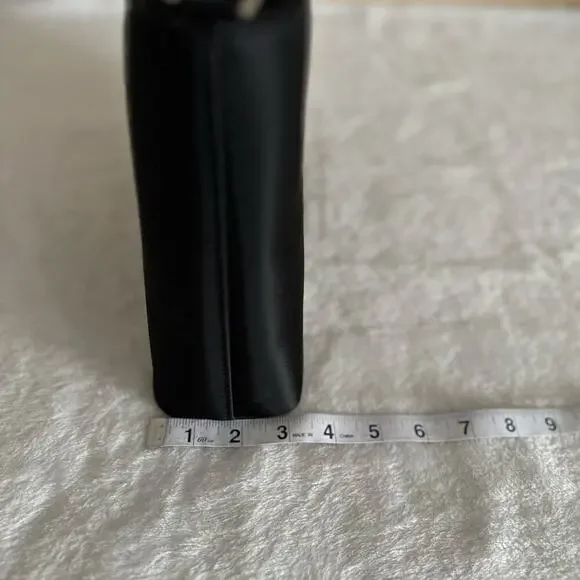 Kate Spade Black Nylon Shoulder Bag Sleek Minimal Y2K Classic Chic Clean Girl - Picture 16 of 16